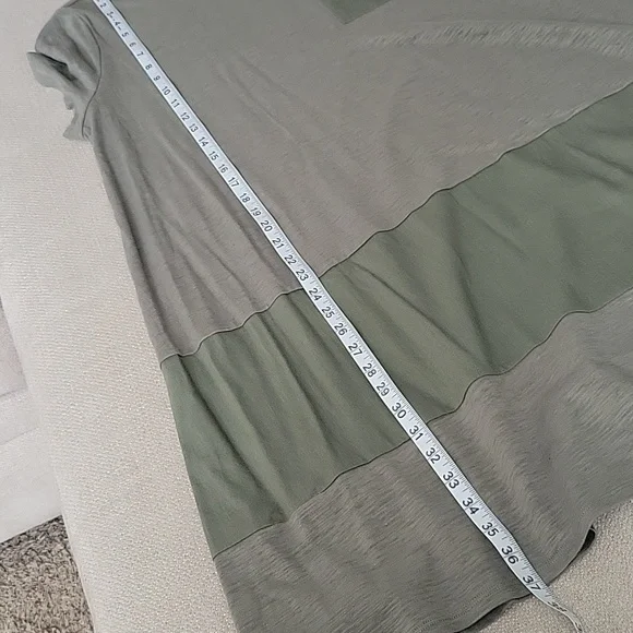 Soft Surrounding Dress Olive Green Linen Blend Midi Stretch Transitional 1X XLP - Picture 8 of 16